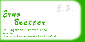 erno bretter business card